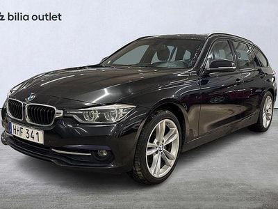 Svart Begagnad 2017 BMW 320 Sport Line Kombi | 144 900 kr (Bra pris)