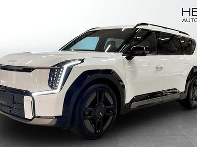 Vit (white) Ny 2025 Kia EV9 GT-Line SUV | 799 900 kr (Bra pris)