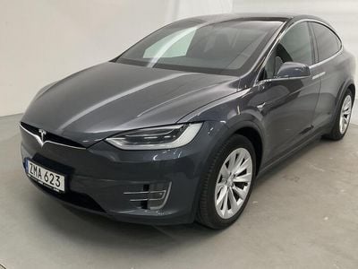 Grå Begagnad 2018 Tesla Model X SUV | 568 000 kr