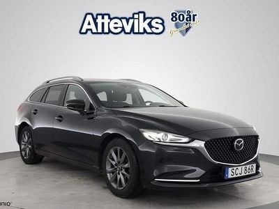 Svart Begagnad 2019 Mazda 6 Vision Kombi | 209 900 kr (Marknadspris)