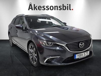 Grå Begagnad 2015 Mazda 6 Optimum Kombi | 209 000 kr (Dyr)