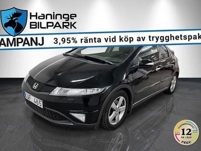 Svart Begagnad 2011 Honda Civic Sport Halvkombi | 49 995 kr (Marknadspris)