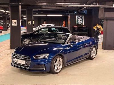 Begagnad Audi A5 S-Line 252 HK (185 kW) 2017 Blå Cab