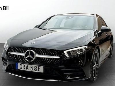 Begagnad Mercedes A180 AMG line 136 HK (100 kW) 2020 Svart Sedan