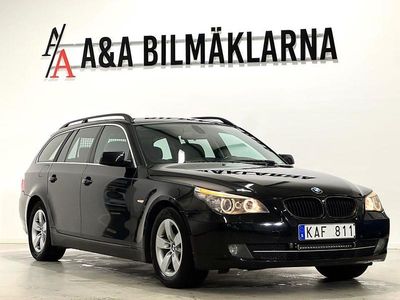 Svart Begagnad 2009 BMW 520 Kombi | 49 900 kr (Marknadspris)