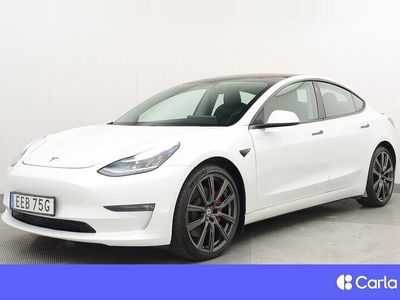 begagnad Tesla Model 3 Performance AWD Autopilot Pano V-hjul 2020, Halvkombi