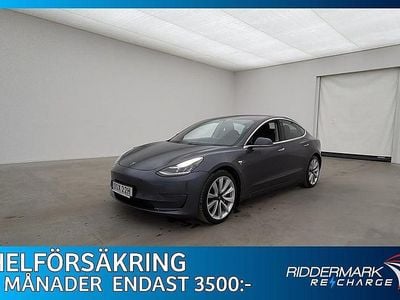 Begagnad Tesla Model 3 Long Range AWD 366 kW (498 HK) 2020 Grå Sedan