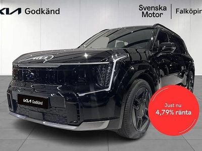 Svart Begagnad 2025 Kia EV9 GT-Line SUV | 799 200 kr (Marknadspris)