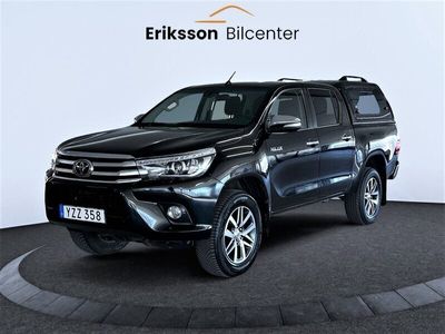 begagnad Toyota HiLux Dubbelhytt 2.4 AWD Värmare/Keyless/B-kamera/Eu6