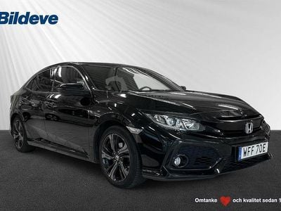 Svart Begagnad 2019 Honda Civic Elegance Halvkombi | 179 900 kr (Marknadspris)