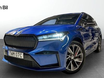Begagnad Skoda Enyaq iV SportLine 150 kW (204 HK) 2022 Blå SUV