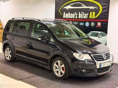 Svart Begagnad 2008 VW Touran Cross Minibuss | 49 900 kr