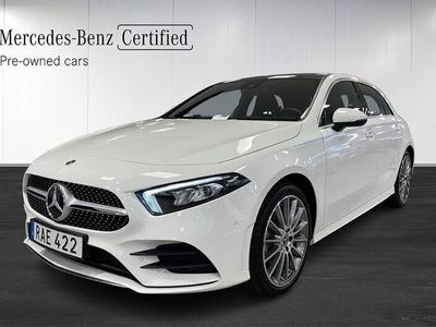 begagnad Mercedes A250 160 Benze 8G-DCT, AMG Line, Panorama, Widescreen, Panelbelysning 2023, Halvkombi