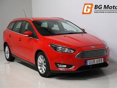 Röd Begagnad 2017 Ford Focus Titanium Kombi | 114 900 kr (Marknadspris)