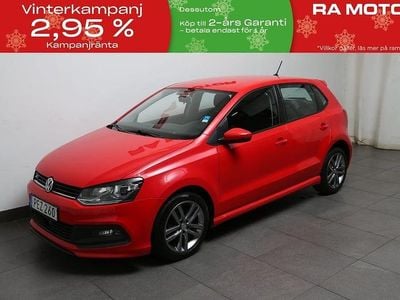 Röd Begagnad 2017 VW Polo R-line Halvkombi | 109 800 kr (Marknadspris)