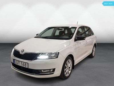 Begagnad Skoda Rapid 110 HK (80 kW) 2018 Vit Halvkombi
