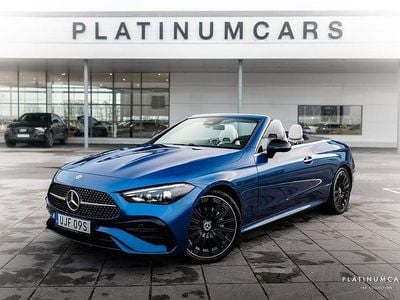 Spectral blå Begagnad 2024 Mercedes CLE300 AMG Cab | 769 000 kr (Marknadspris)