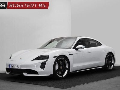 Begagnad Porsche Taycan Turbo 507 kW (690 HK) 2022 Vit (carrara white metallic) Sedan