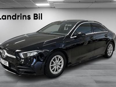 Begagnad Mercedes A180 AMG line 136 HK (100 kW) 2019 Svart Sedan