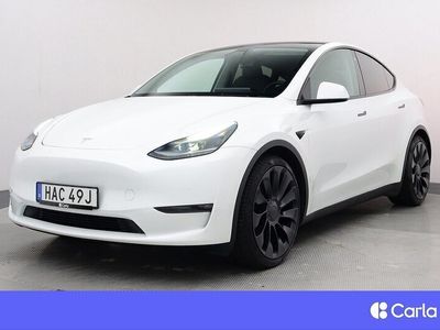 begagnad Tesla Model Y Performance AWD Uppgr. AP EAP Panorama V-hjul