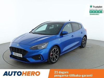 Blå Begagnad 2018 Ford Focus ST-Line Halvkombi | 156 000 kr (Marknadspris)