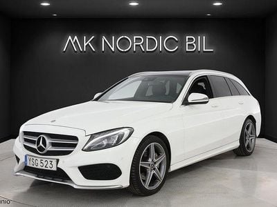 Vit Begagnad 2017 Mercedes C220 AMG line Kombi | 239 000 kr (Lite dyr)