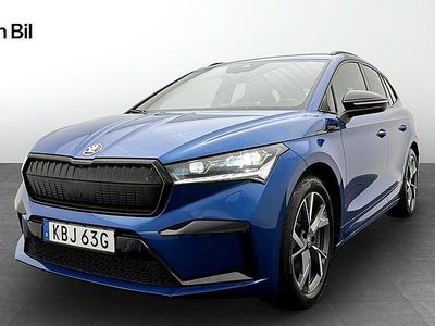 Begagnad Skoda Enyaq iV SportlinePlus 194 kW (265 HK) 2023 Blå SUV