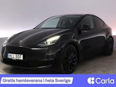 Svart Begagnad 2022 Tesla Model Y Performance SUV | 388 900 kr (Marknadspris)