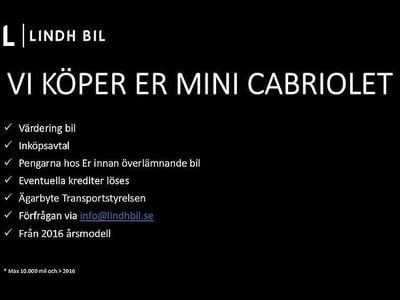 Begagnad Mini Cooper S Cabriolet 178 HK (130 kW) 2022 Svart Cab