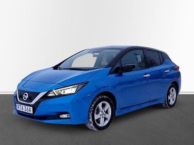 Blå Begagnad 2021 Nissan Leaf Tekna Halvkombi | 209 000 kr (Marknadspris)