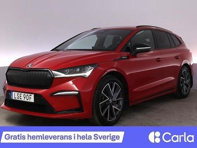 Röd Begagnad 2022 Skoda Enyaq iV SportLine SUV | 358 990 kr (Marknadspris)