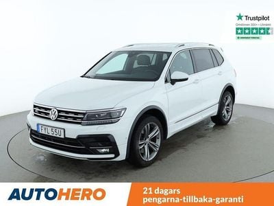 Vit Begagnad 2018 VW Tiguan Allspace R-line SUV | 283 000 kr (Marknadspris)