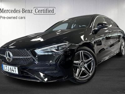 Svart Begagnad 2023 Mercedes CLA250e Shooting Brake AMG Kombi | 399 000 kr (Lite dyr)