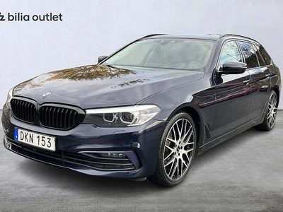 Blå Begagnad 2018 BMW 520 Sport Line Kombi | 209 900 kr (Marknadspris)