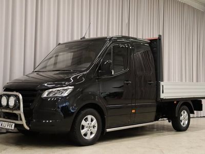 begagnad Mercedes Sprinter Benz 317 CDI Automat Dubbelhytt Flak 2022, Transportbil