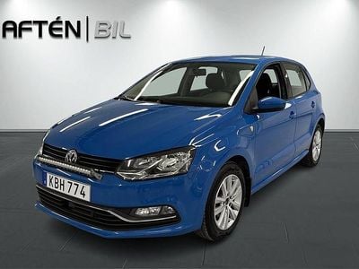 Begagnad VW Polo 90 HK (66 kW) 2015 Blå Halvkombi