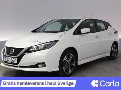 Vit Begagnad 2021 Nissan Leaf Acenta Halvkombi | 182 990 kr (Marknadspris)