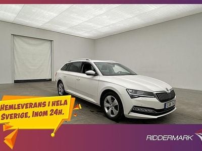 Vit Begagnad 2020 Skoda Superb Kombi | 258 900 kr (Marknadspris)