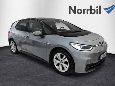 Begagnad VW ID.3 Pro Performance 150 kW (204 HK) 2021 Grå Halvkombi