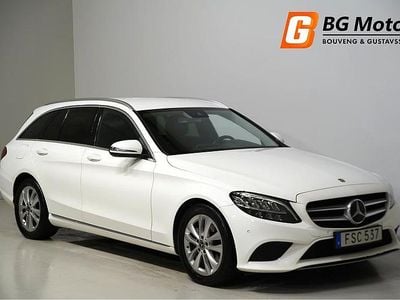 Vit Begagnad 2018 Mercedes C220 Avantgarde Kombi | 209 900 kr (Marknadspris)