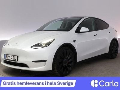 Vit Begagnad 2022 Tesla Model Y Long Range AWD SUV | 379 900 kr (Marknadspris)