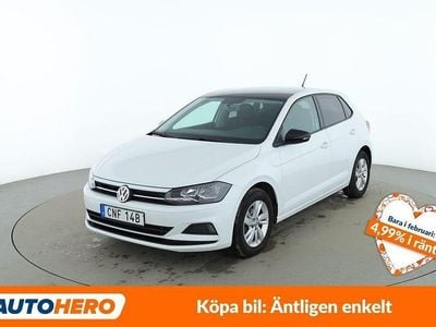 Begagnad VW Polo 95 HK (69 kW) 2020 Vit Halvkombi