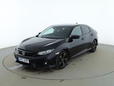 Svart Begagnad 2018 Honda Civic Elegance Halvkombi | 175 000 kr (Marknadspris)