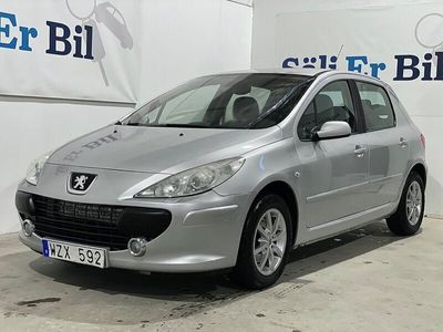 begagnad Peugeot 307 5-dörrar 1.6 Nybesiktigad Lågmilad V/S-Däck