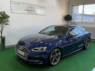 Begagnad Audi A5 S-Line 252 HK (185 kW) 2018 Blå Sportkupé
