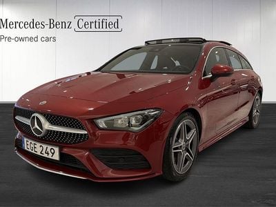 Begagnad Mercedes CLA200 Shooting Brake 2021 Röd Kombi