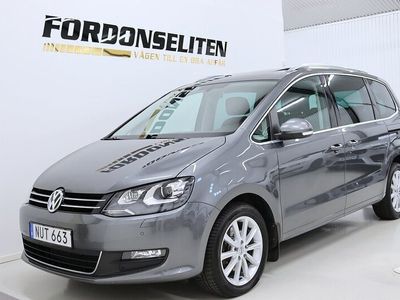 begagnad VW Sharan 2.0 TDI Pano D-Värmare CarPlay Drag 7-sits 150hk