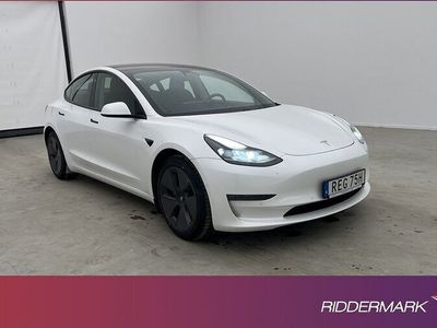 begagnad Tesla Model 3 Long Range AWD Svensksåld En-Brukare Drag 2021, Halvkombi