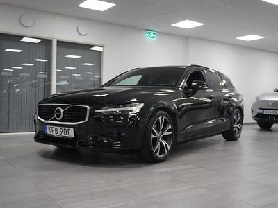 Svart Begagnad 2019 Volvo V60 R-Design Kombi | 299 800 kr (Dyr)