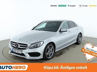 Begagnad Mercedes C200 AMG line 186 HK (136 kW) 2018 Silver Sedan